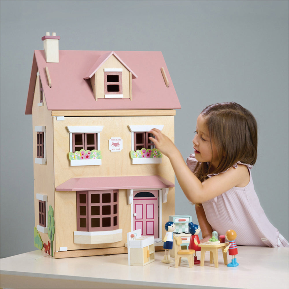Tender Leaf Toys Redesigned Foxtail Villa 44x71cm Wooden Toy 3y+