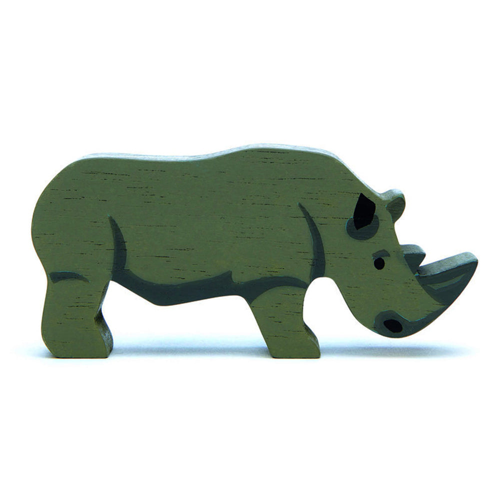 8pc Tender Leaf Toys 38cm Safari Animal Wooden Toy Set w/ Shelf Kids 3y+