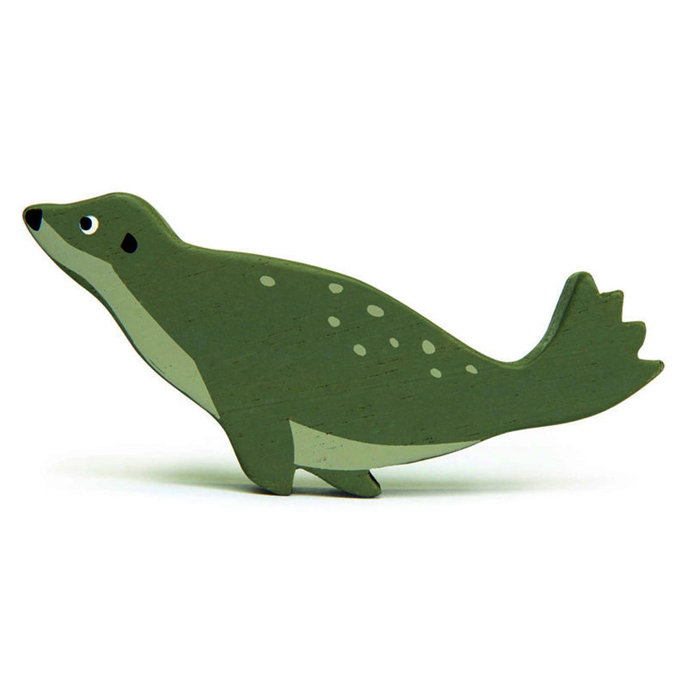 10pc Tender Leaf Toys 36cm Coastal Animal Wooden Toy Set w/ Shelf Kids 3y+