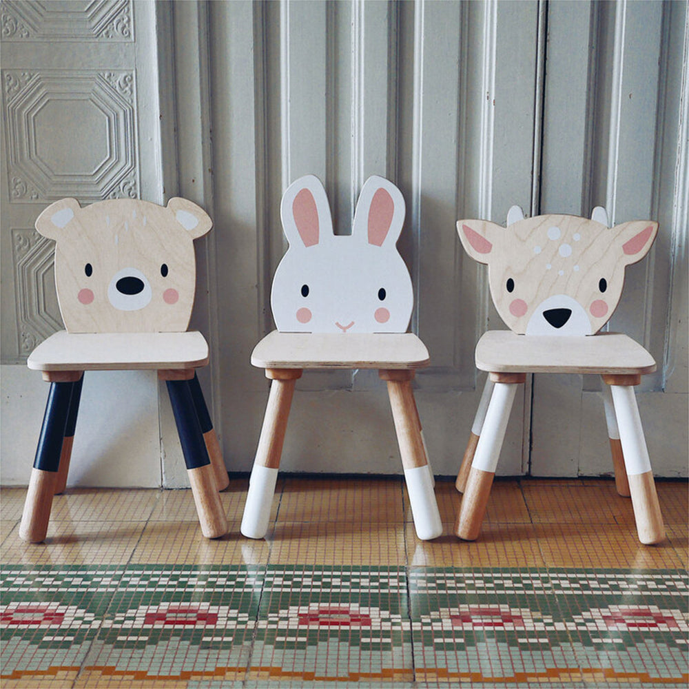 Tender Leaf Toys 48cm Forest Deer Wooden Kids Chair 3y+