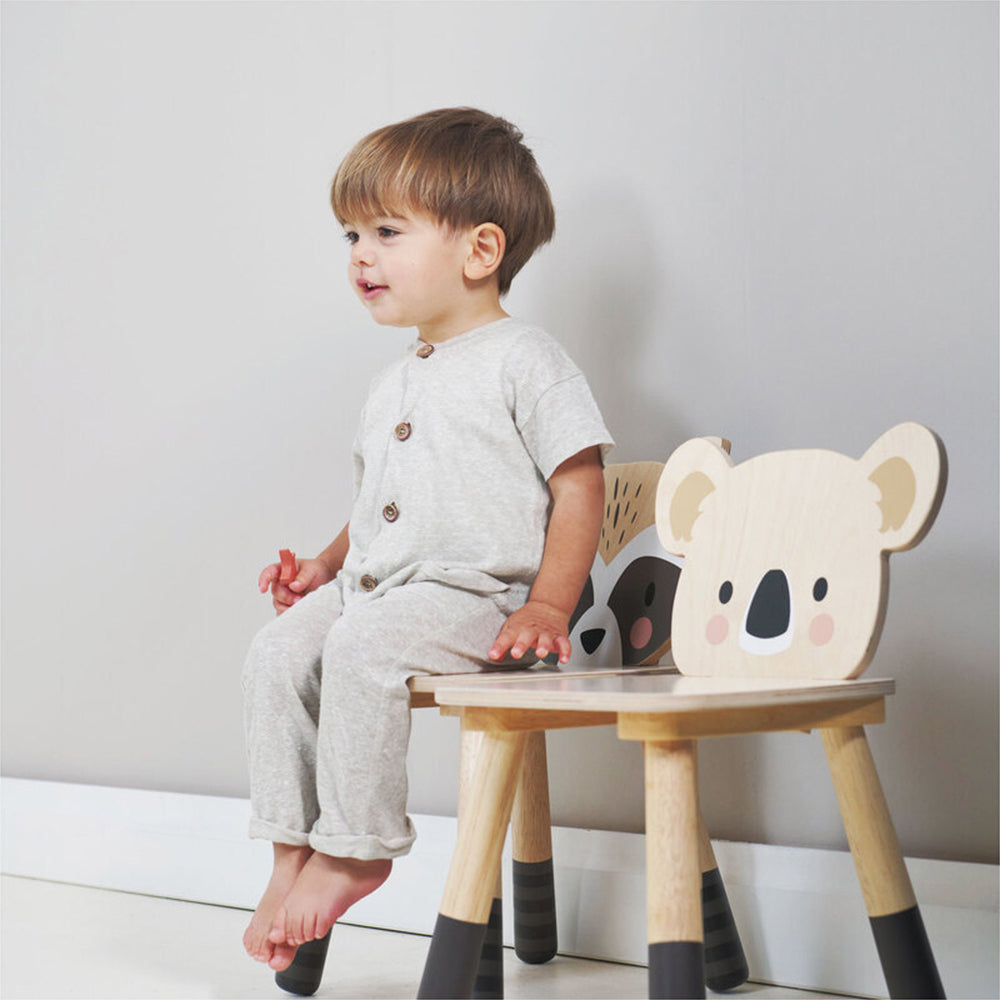 Tender Leaf Toys 47cm Forest Koala Wooden Kids Chair 3y+