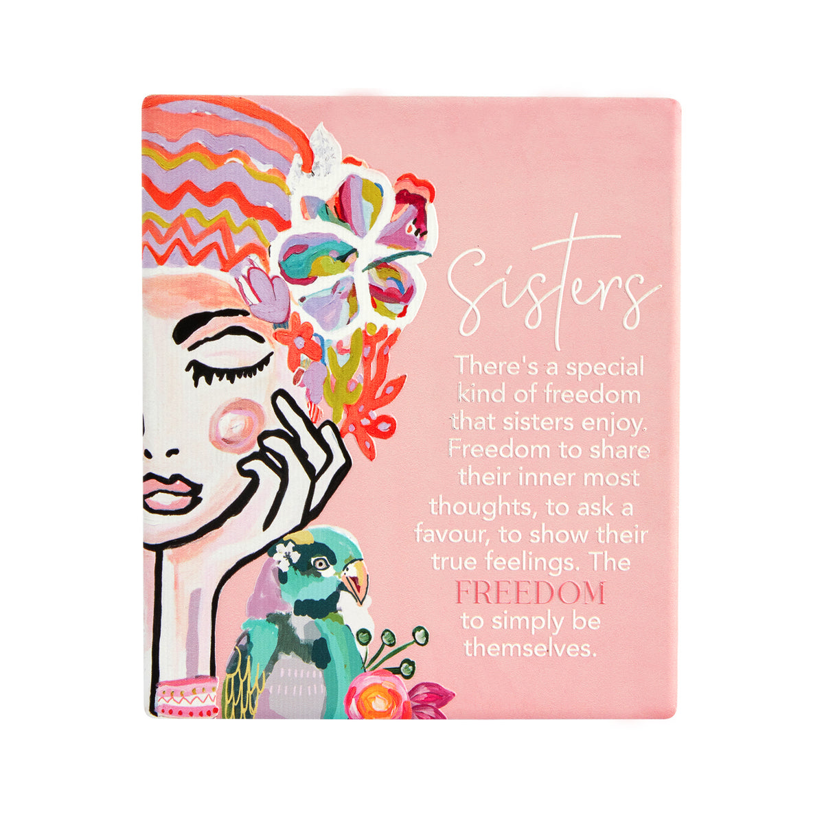 2PK Splosh Talulah Sisters Verse Hanging/Standing Home Decor 14cm