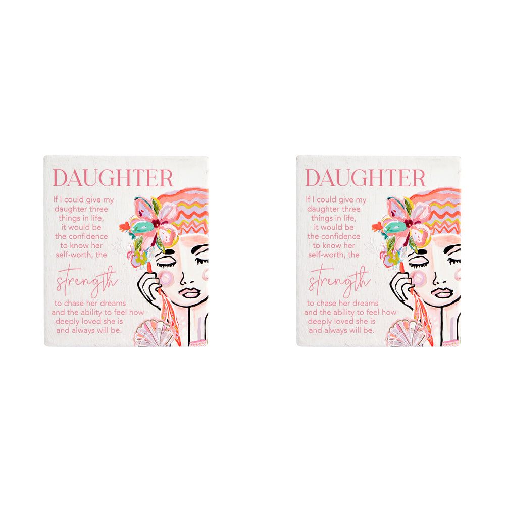2PK Splosh Talulah Daughter Verse Hanging/Standing Home Decor 14cm