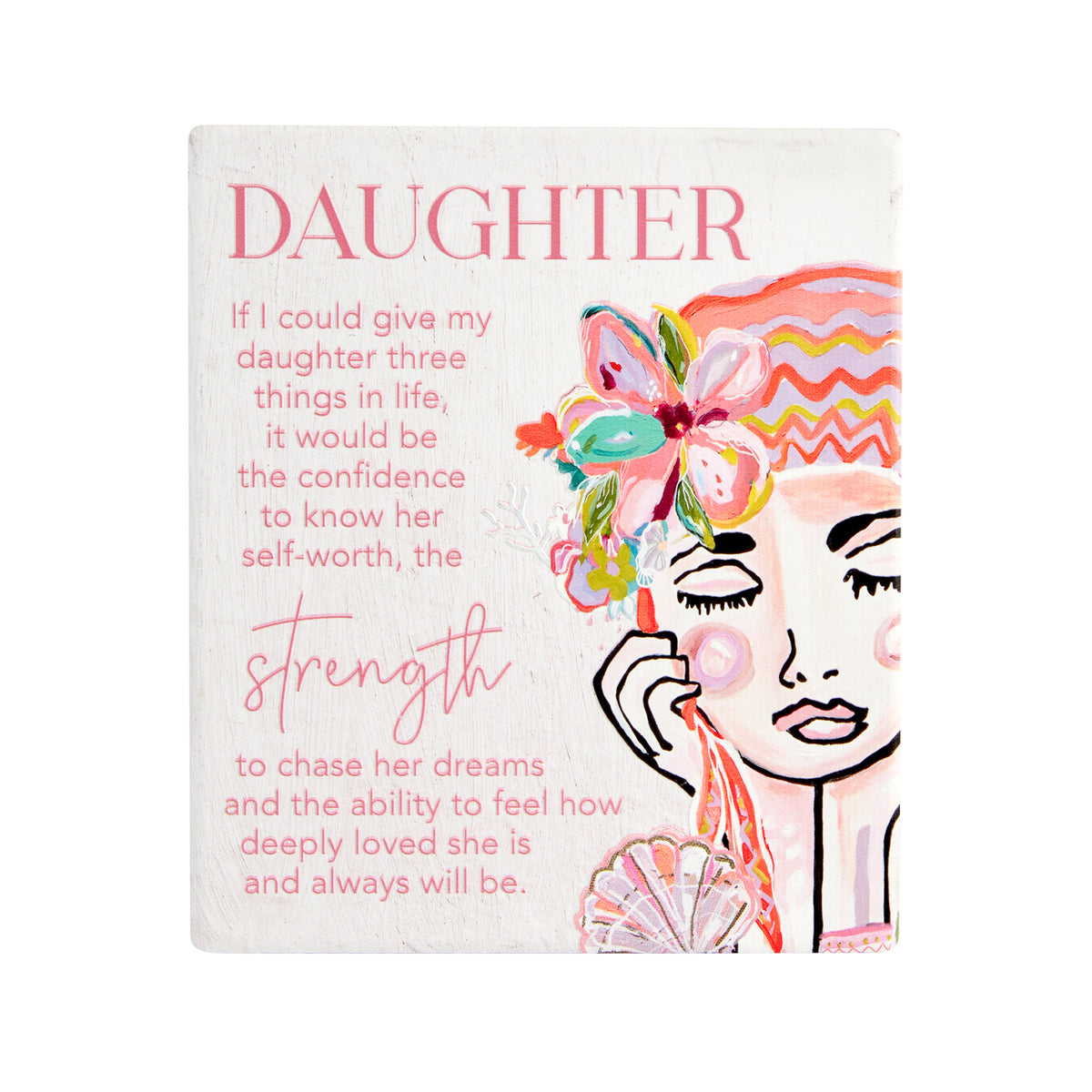 2PK Splosh Talulah Daughter Verse Hanging/Standing Home Decor 14cm