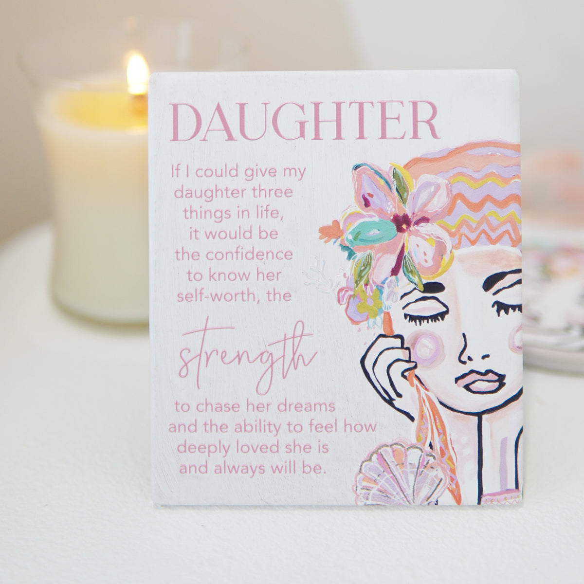2PK Splosh Talulah Daughter Verse Hanging/Standing Home Decor 14cm