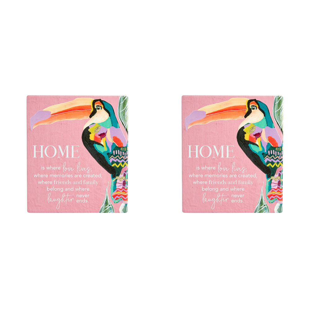 2PK Splosh Talulah Home Verse Hanging/Standing Home Decor 14cm