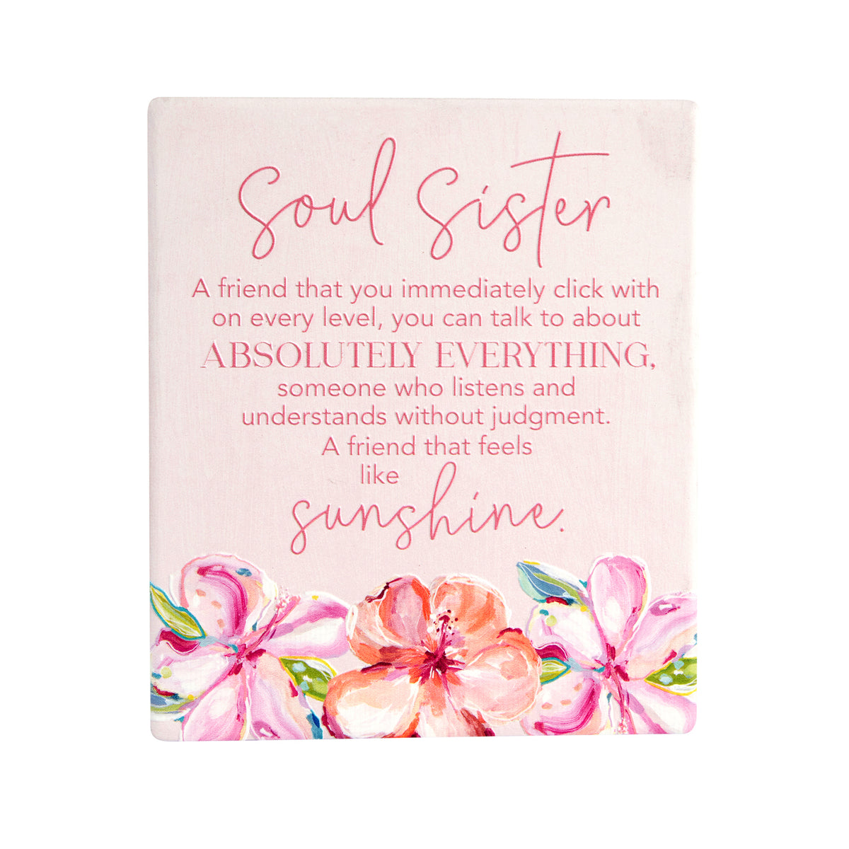 2PK Splosh Talulah Soul Sister Verse Hanging/Standing Home Decor 14cm