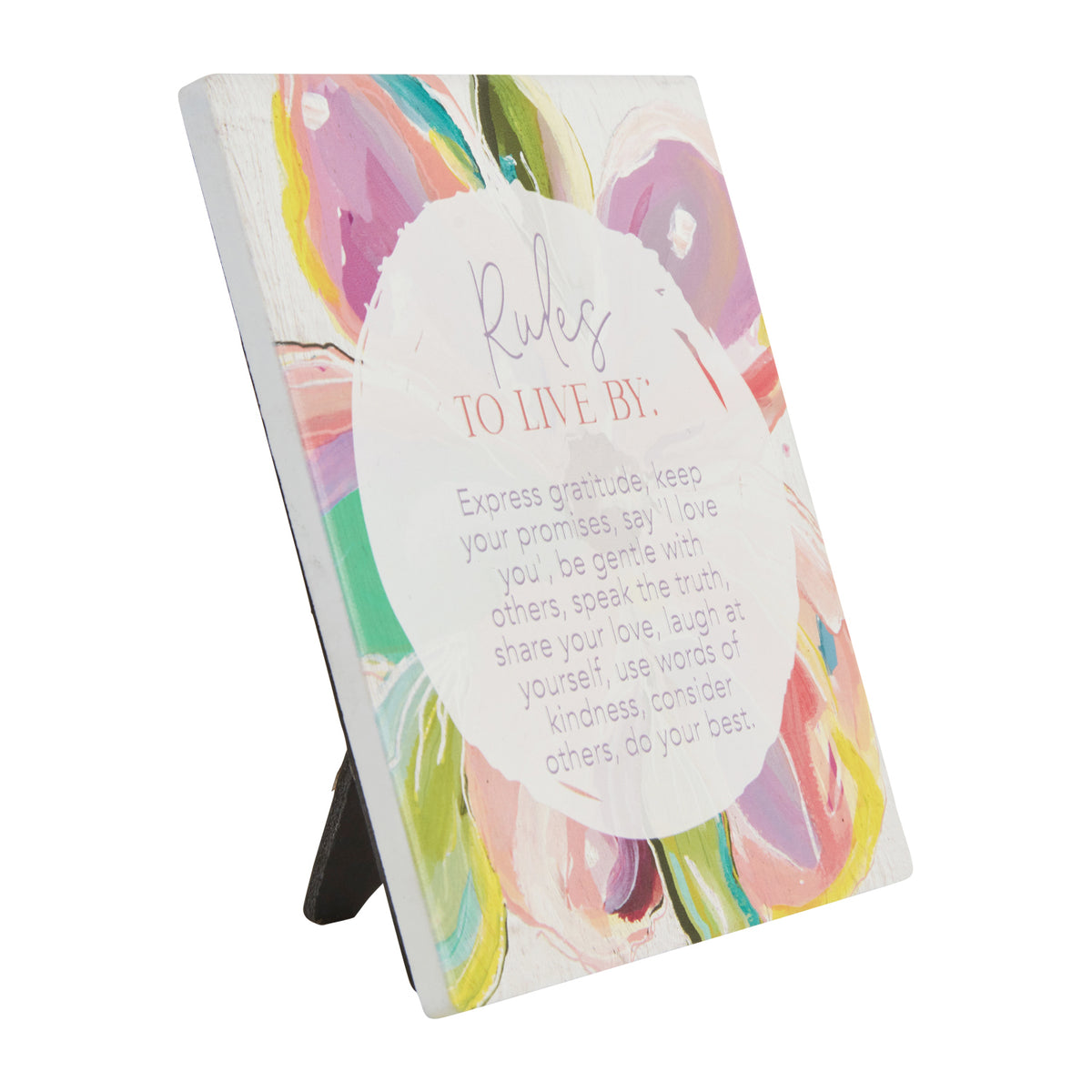 2PK Splosh Talulah Rules Verse Hanging/Standing Home Decor 14cm