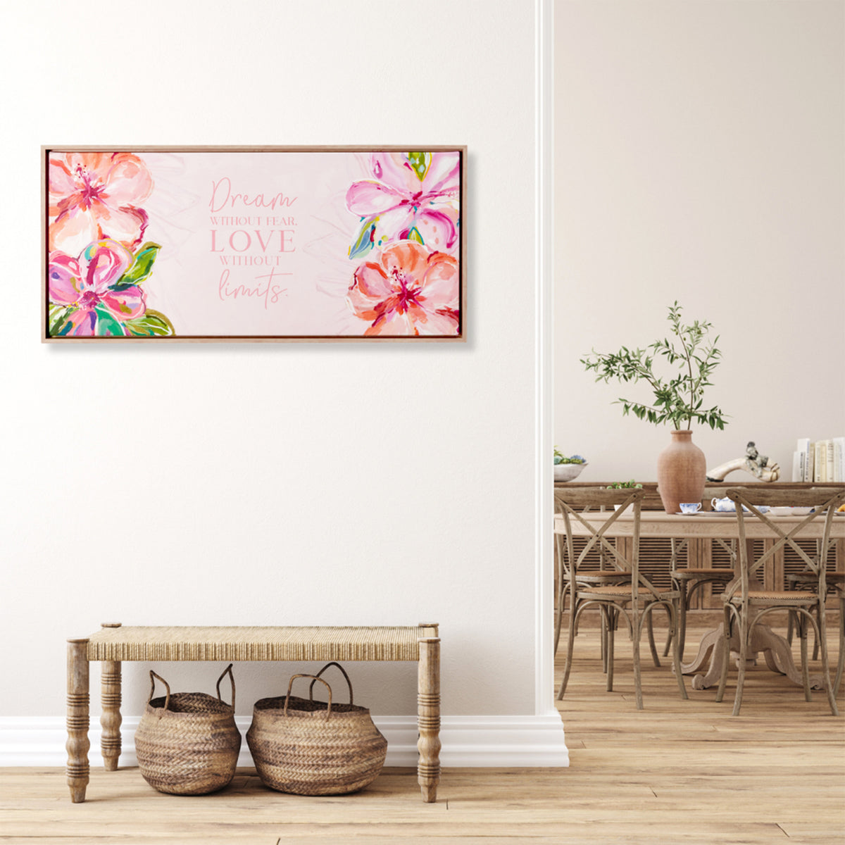 Splosh Talulah Dream Framed Canvas Wall Hanging Art Decor Rectangle 94x44cm