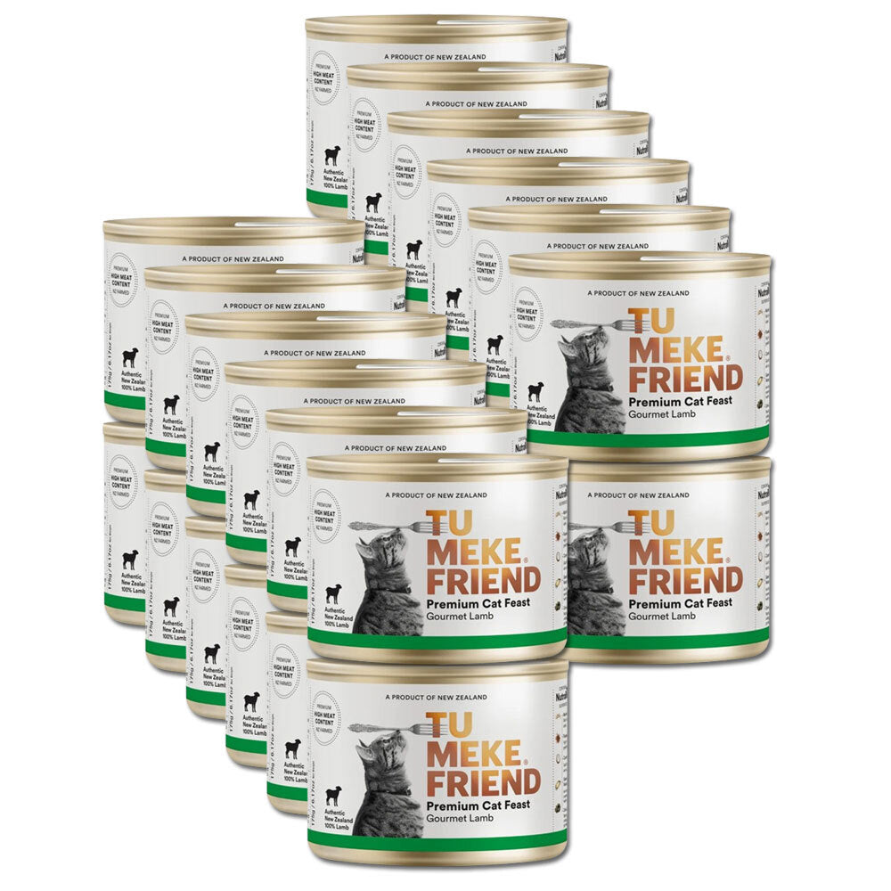 24PK Tu Meke Friend 175g Premium Cat Feast Gourmet Lamb