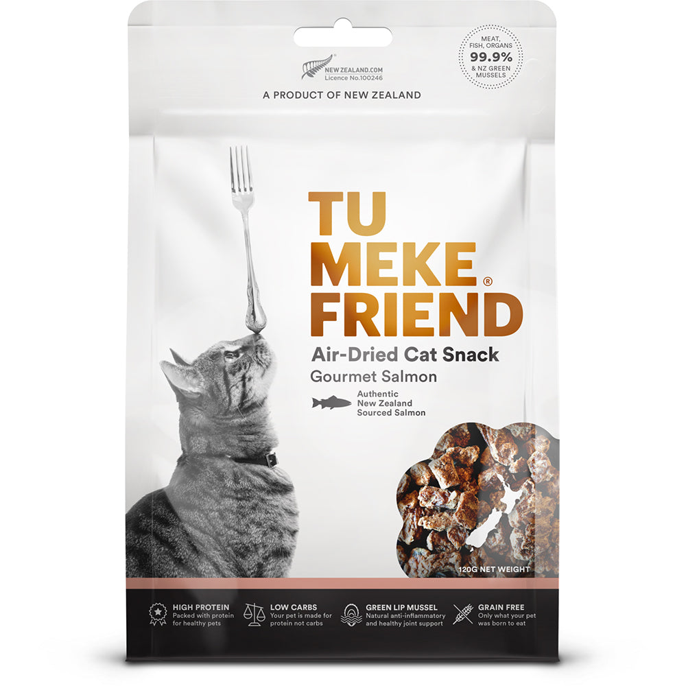 Tu Meke Friend 120g Air-Dried Natural Cat Snacks Gourmet Salmon