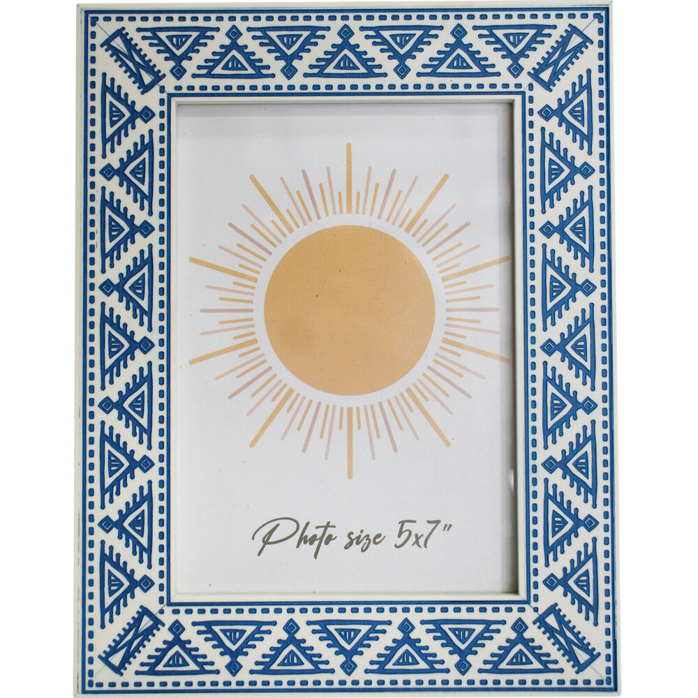 LVD Wooden Acrylic Photo/Picture Frame 5x7 18.5x2x24cm Catania Blue