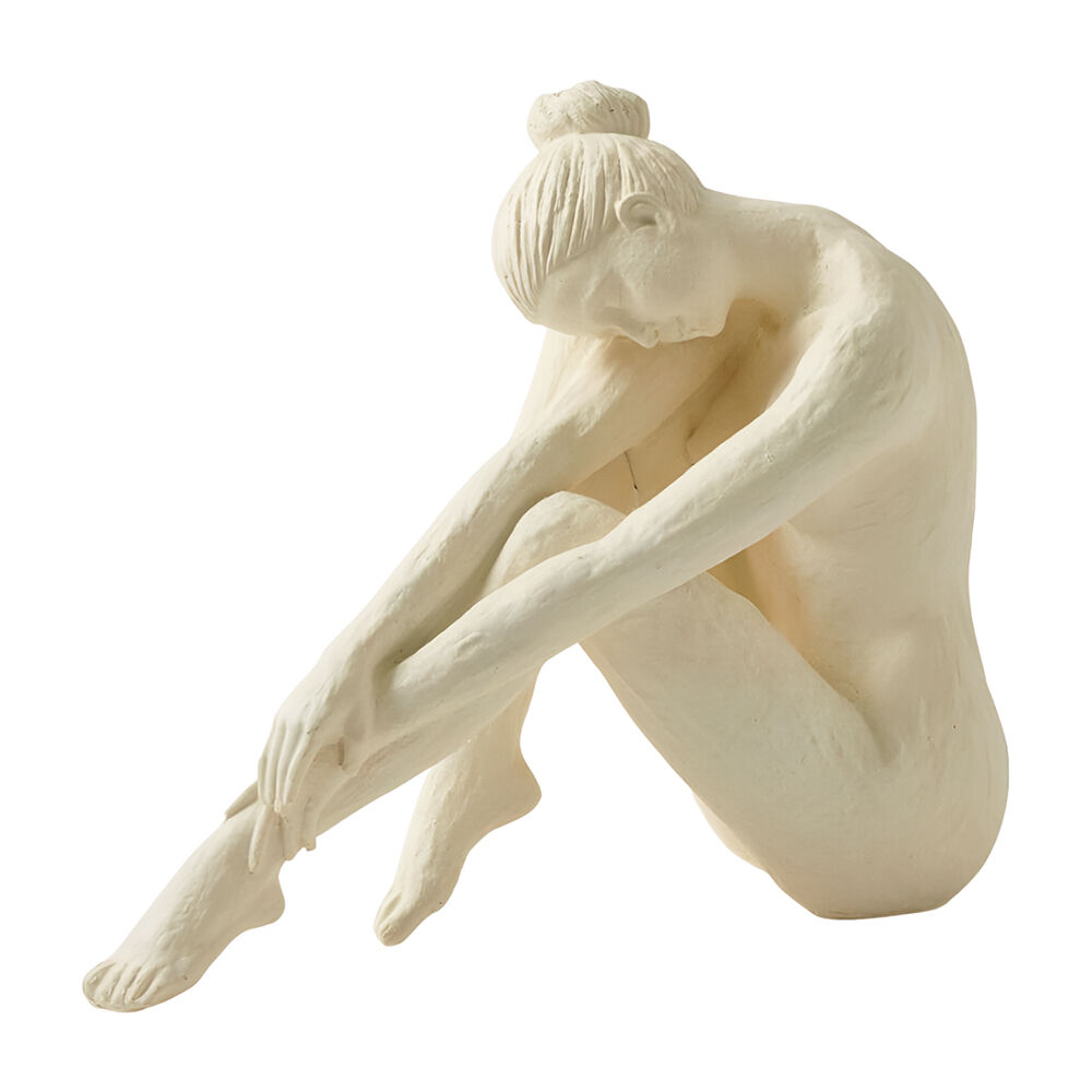 Pilbeam Living Solana Ballerina Sculpture Home/Office Decor White