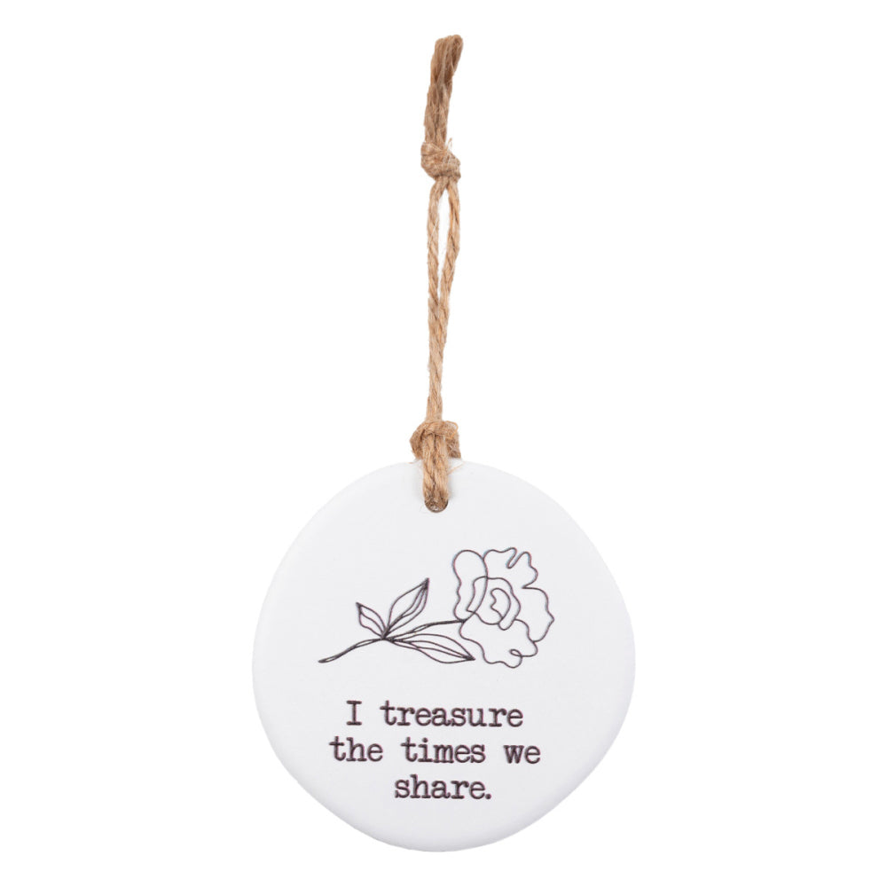 12PK Splosh Share Ceramic Tiny Treasures w/ Rope - White