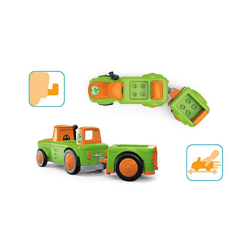 2pc Toddys Frank Farmy Figure & Vehicle Kids/Children Interactive Toy 18m+