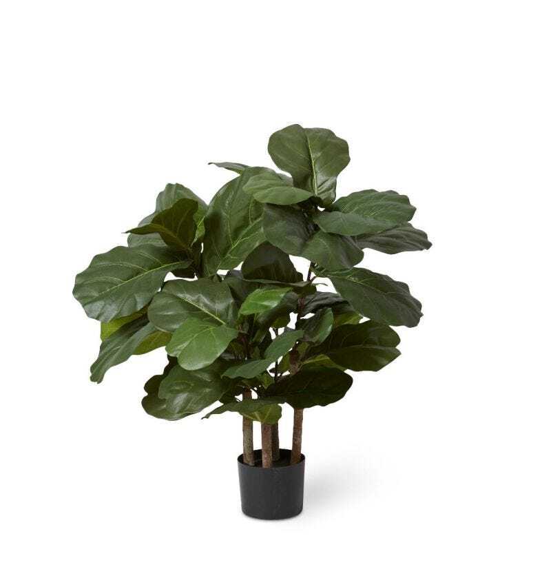 E Style 90cm Fiddle Leaf Tree Artificial Plant Decor - Green