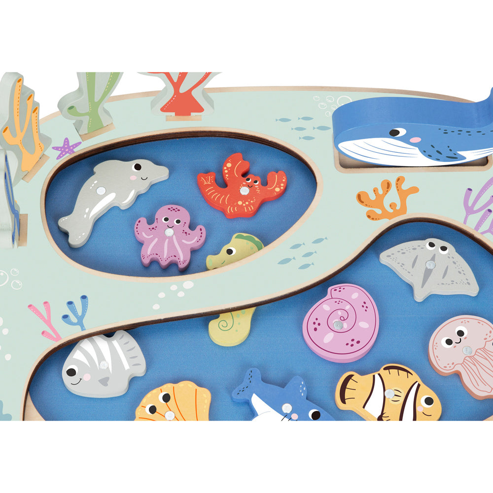 Tooky Toy Rockpool Fishing & Balance Game Kids/Childrens Toy 3y+