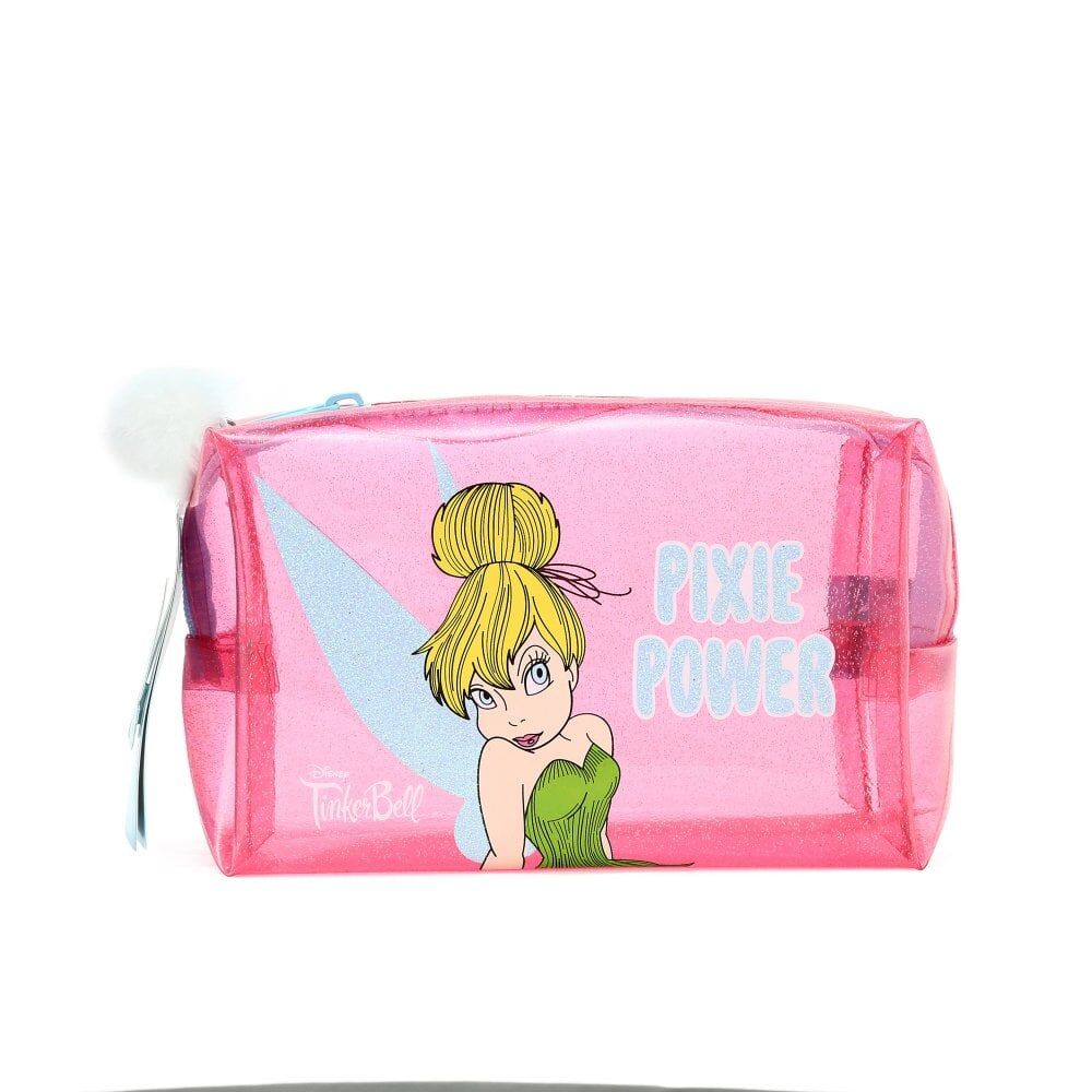 2PK Disney Tinkerbell Pixie Perfection Cosmetic Makeup Storage Bag Multicoloured