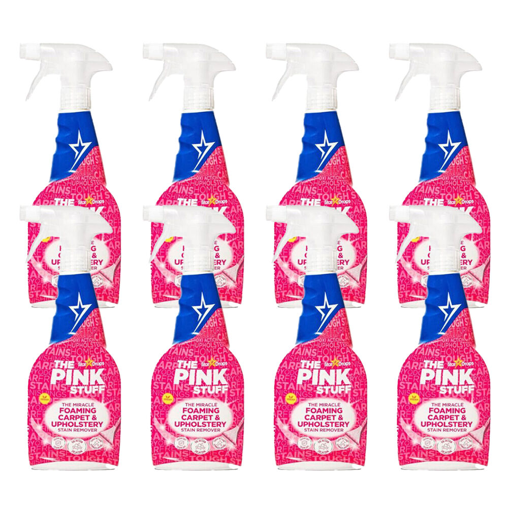 8PK The Pink Stuff Foaming Carpet Cleaner Stain Remover 500ml