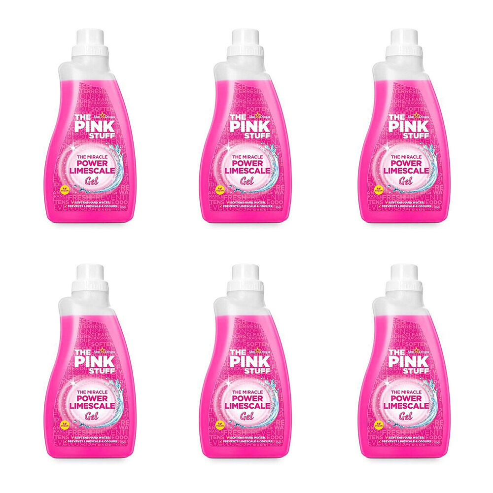 6PK The Pink Stuff Power Limescale Gel Bathroom Descaler 1L