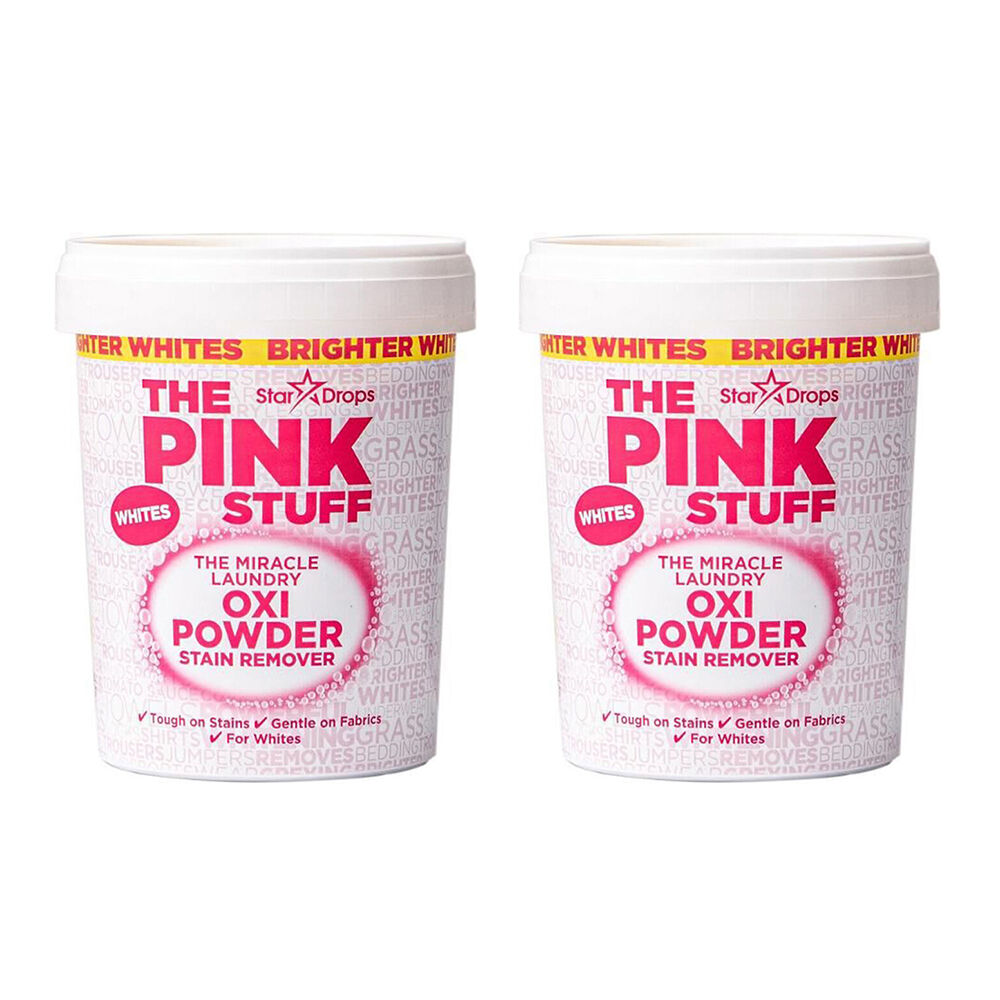 2PK The Pink Stuff Stain Remover White Safe Laundry Cleaner 1kg