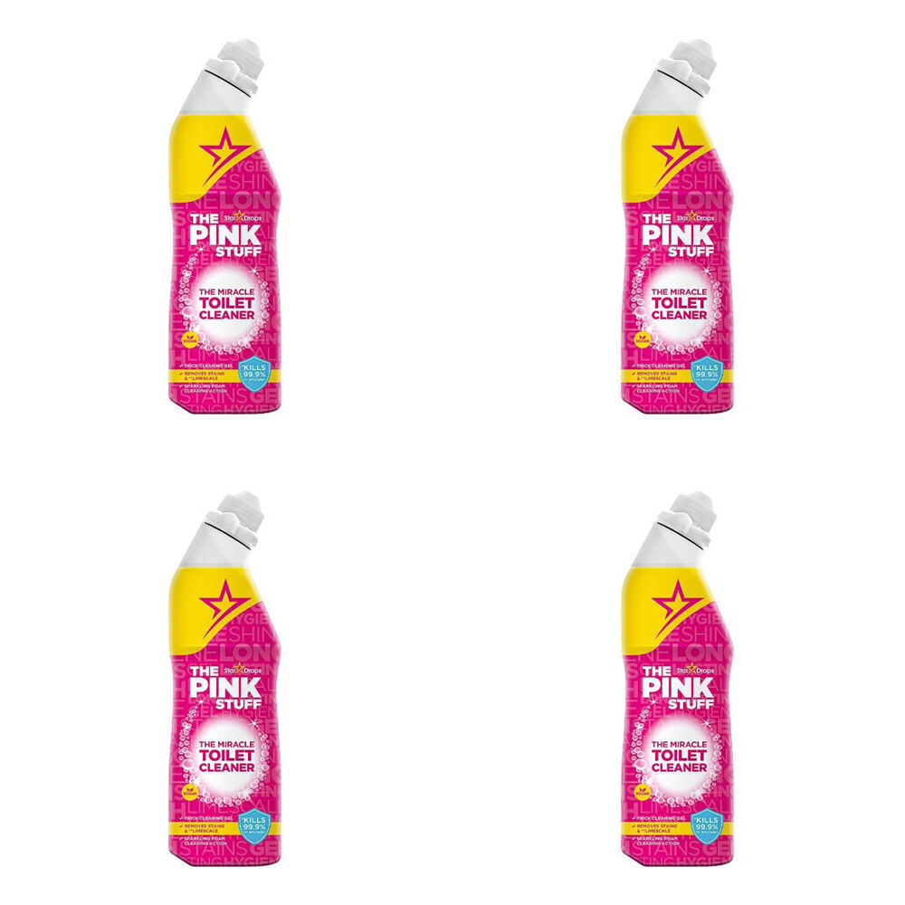 4PK The Pink Stuff Toilet Gel Cleaner Germ Kill Fresh Scent 750ml