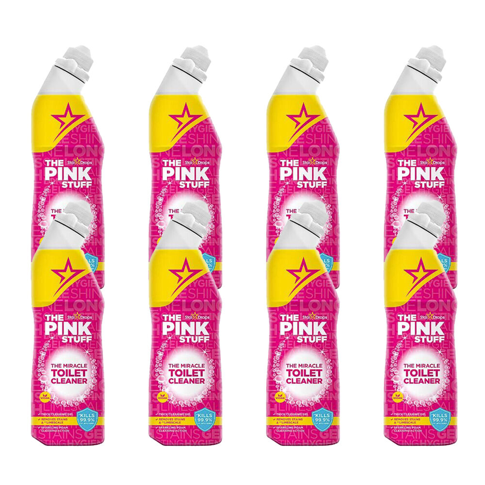 8PK The Pink Stuff Toilet Gel Cleaner Germ Kill Fresh Scent 750ml