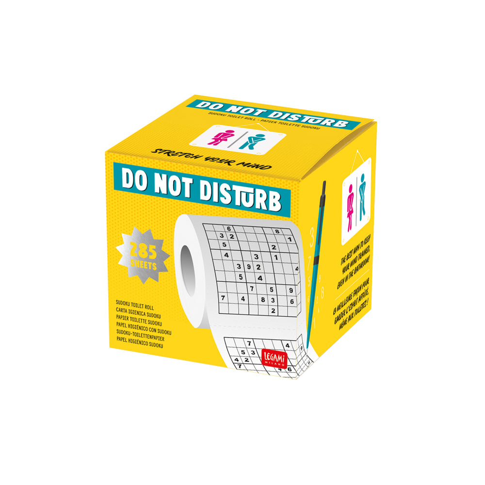 2PK Legami Do Not Disturb Sudoku Toilet Paper Roll Game