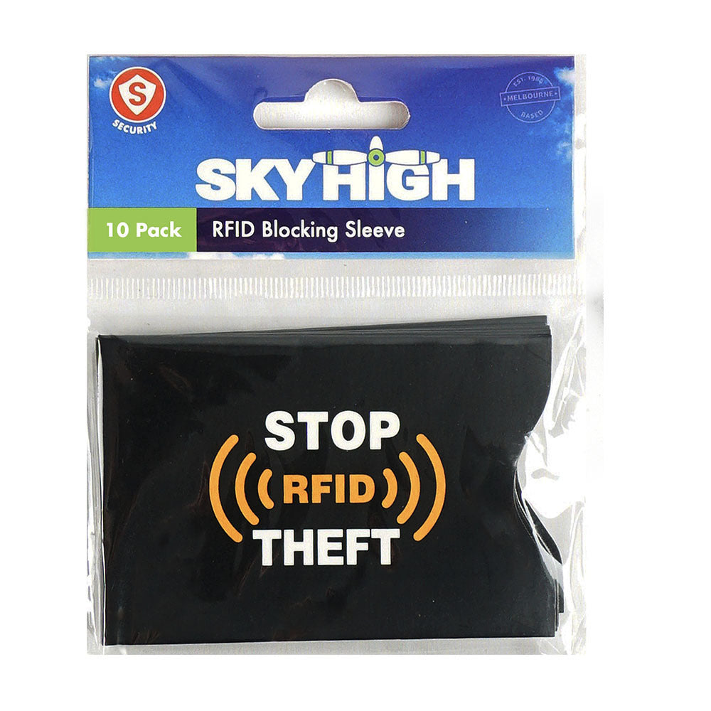 30pc Sky High Rfid Blocking Sleeve Passport/Card Wallet