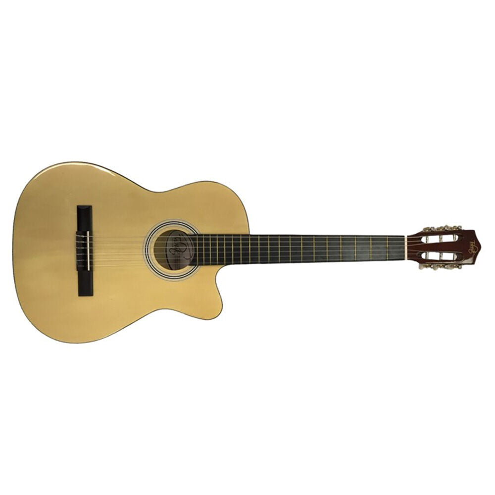 Tribute 39 Inch Classical Acoustic Guitar Cutaway w/ Nylon Strings