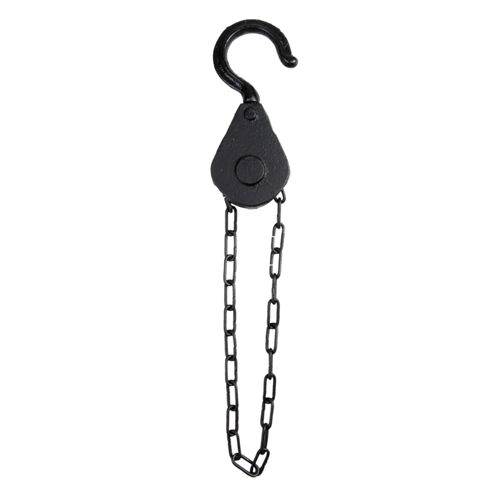 2pc Esschert Design Decorative Hanging Pulley Outdoor Garden Decor