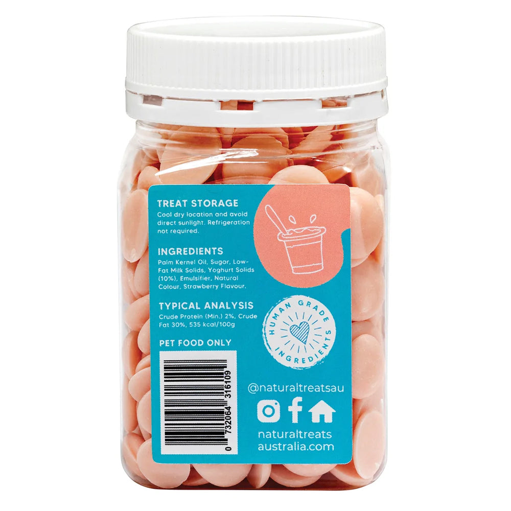The Pet Project Yoghurt Drops Strawberry 250g Dog/Pet Training Treat