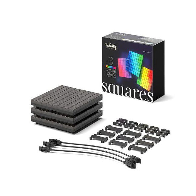 Twinkly Squares Extension Kit  3 LED Panels RGB  Smart Home Systems