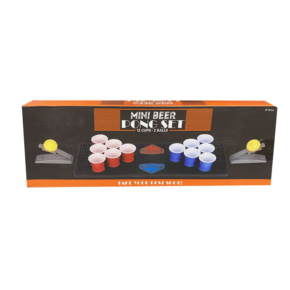 Razoo Mini Beer Pong Set Cups/Balls Fun Tabletop Toy