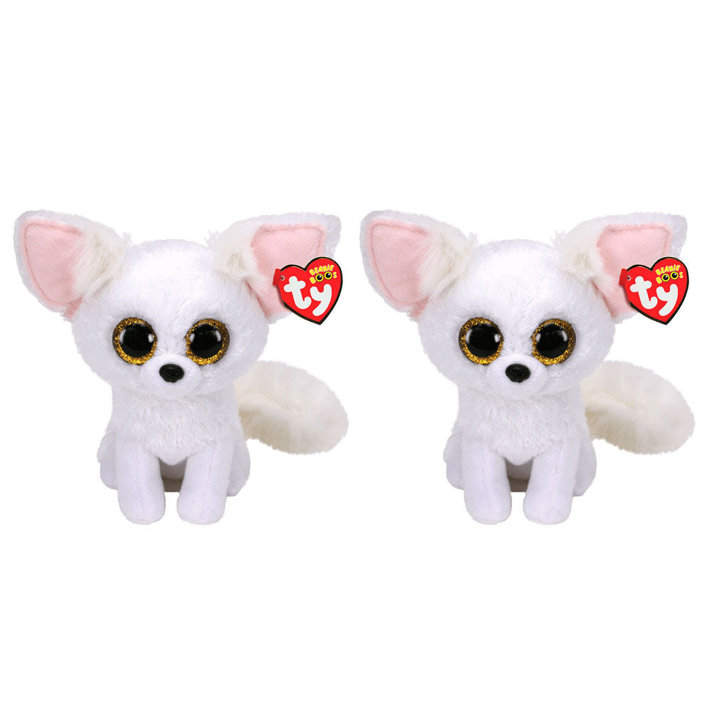2PK Ty Beanie Boos Phoenix Fox Plush Toy 15.5cm Regular 3y+