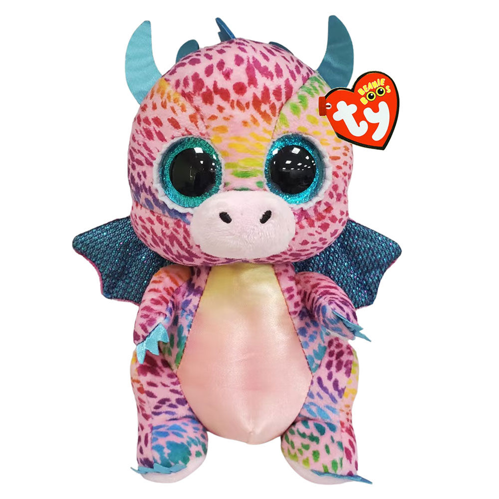 3pc Ty Beanie Boos Grindal/Flint/Spitfire Dragon Plush 15.5cm Combo Set 3y+