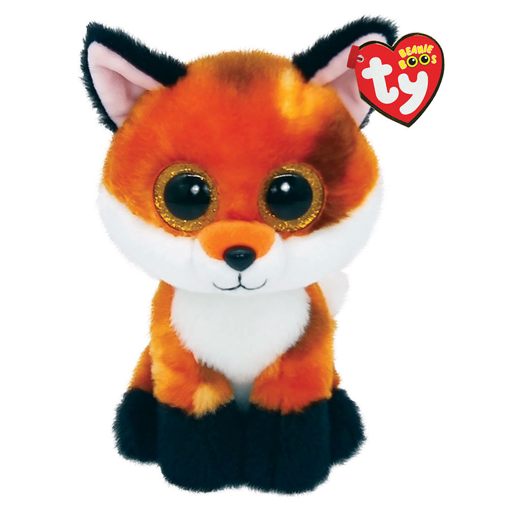 2PK Ty Beanie Boos Meadow Orange Fox Plush Toy 15.5cm Regular 3y+