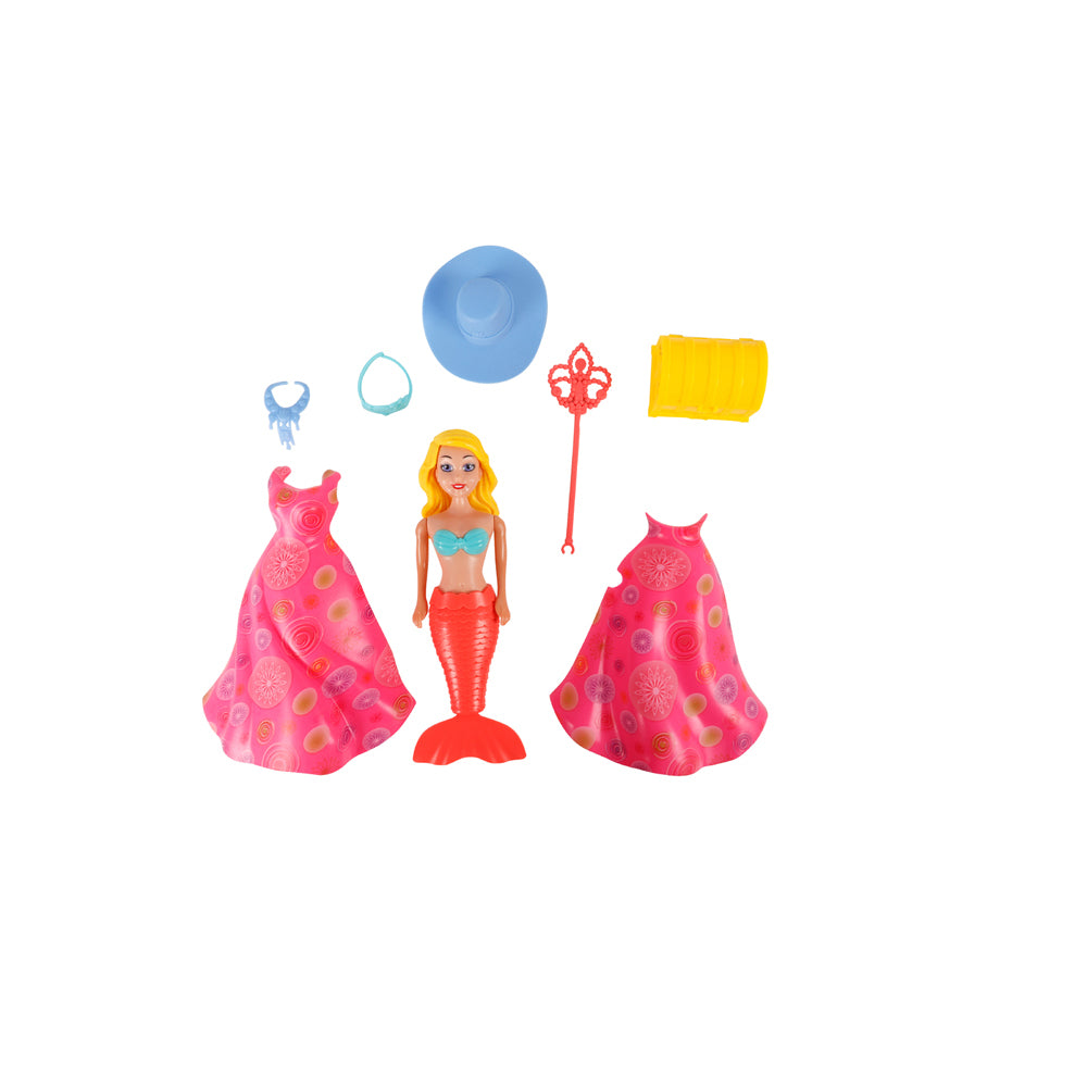 8pc Toylife Wind Up Swimming Mermaid w/ Accessory Kids Toy 3y+