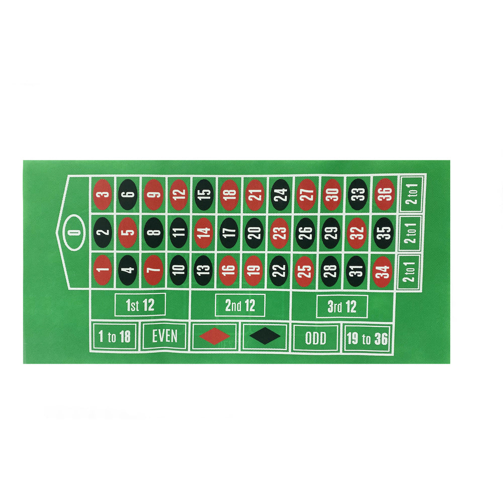 Razoo 27cm 4-in-1 Casino Cards w/ Roulette 4-Player Game Set Kids/Adults 8+