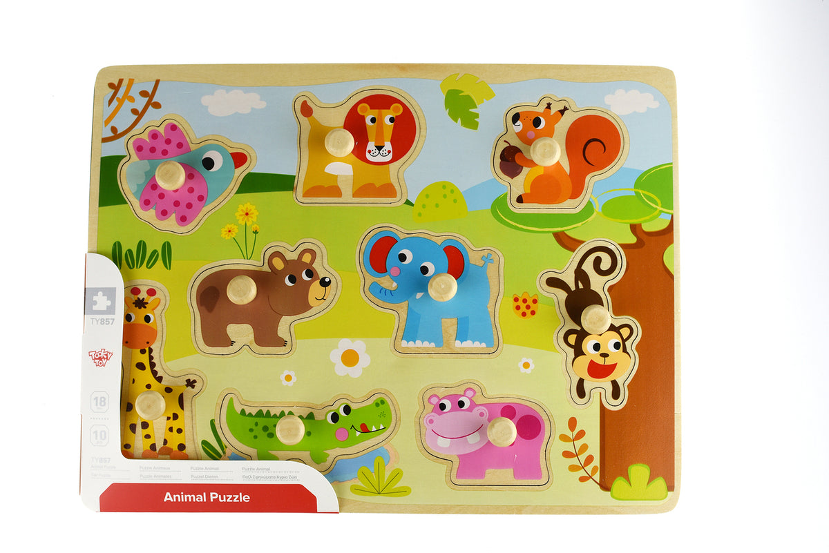 Tooky Toy Animal Peg Puzzle