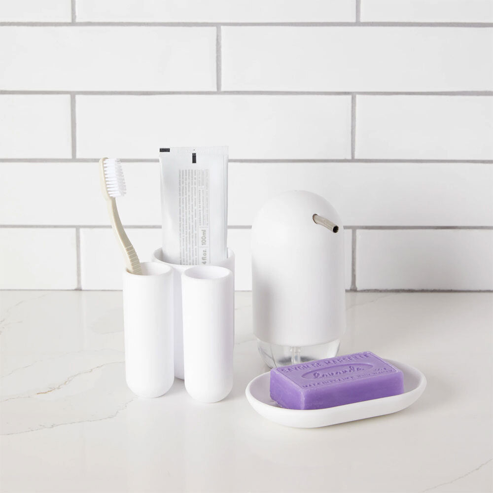 Umbra White Touch Toothbrush Holder 10cm