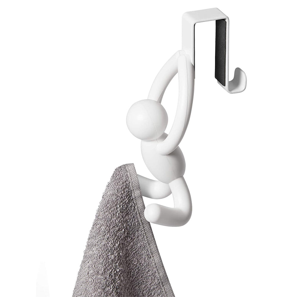 2pc Umbra Buddy Over The Cabinet Door Hook White 6x7.4x13cm