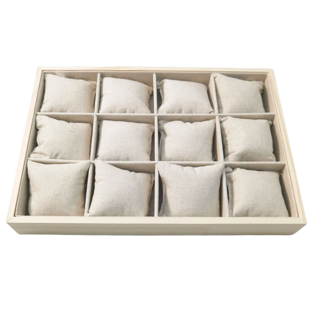Urban Timber Bracelet Storage Display Jewellery Box Natural/Metallic
