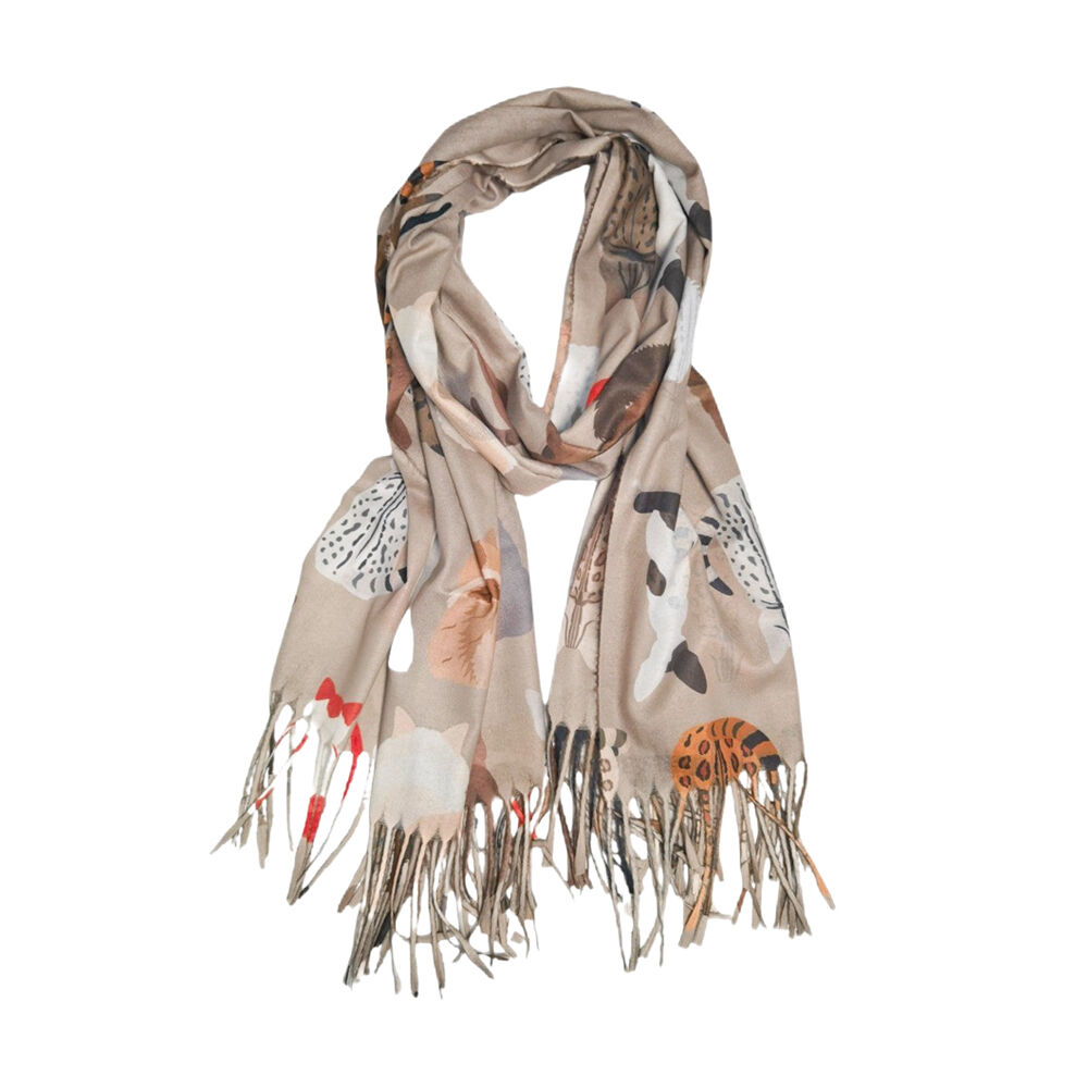 Urban Sassy Cat Scarf Womens Fashion Neck Wrap - Bisque
