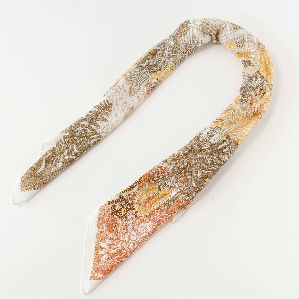 Urban Orient Square Silk-Feel Scarf Women's Accessory 90x90cm Mustard/Orange