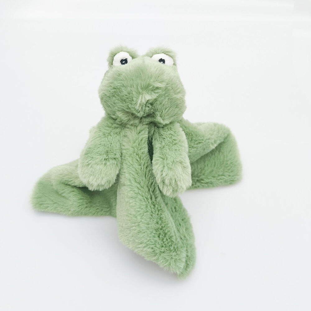 Urban Fritsie Frog Comforter Blanket Plush Baby Soft Toy 25cm Green