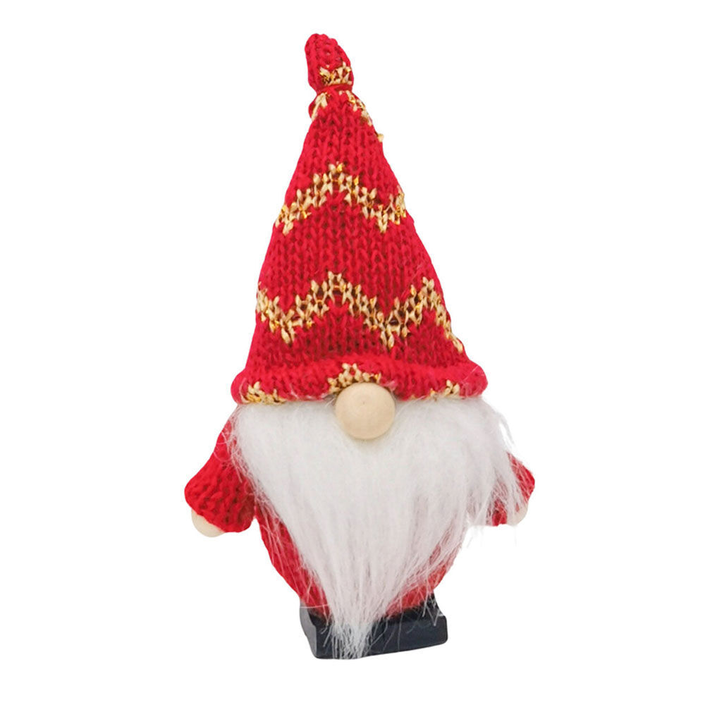 8PK Urban Knit Tomte Hanging Christmas Decoration 10cm Red/White Assorted