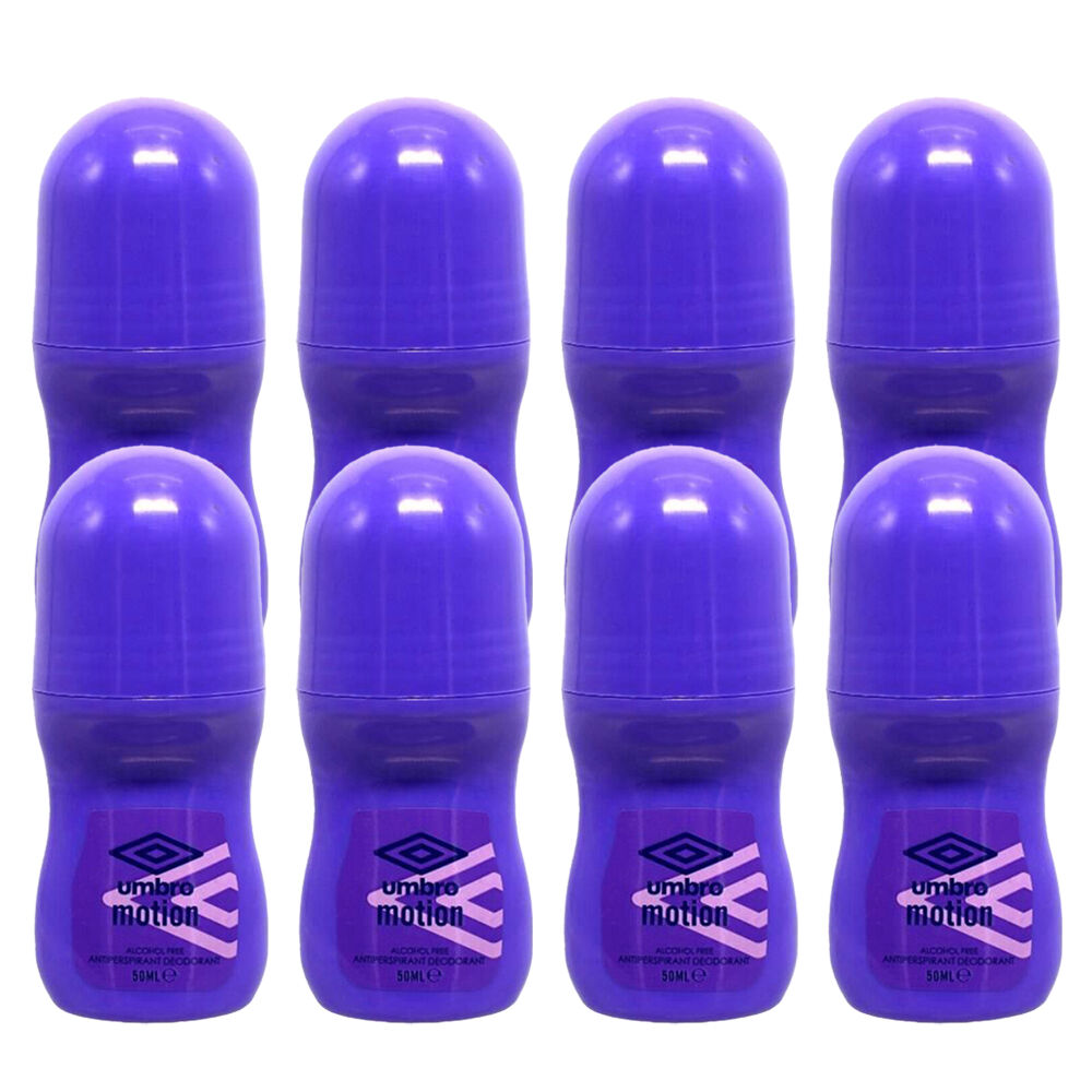 8PK Umbro Men Compact Anti-Perspirant Underarm Roll On Deodorant 50ml Motion