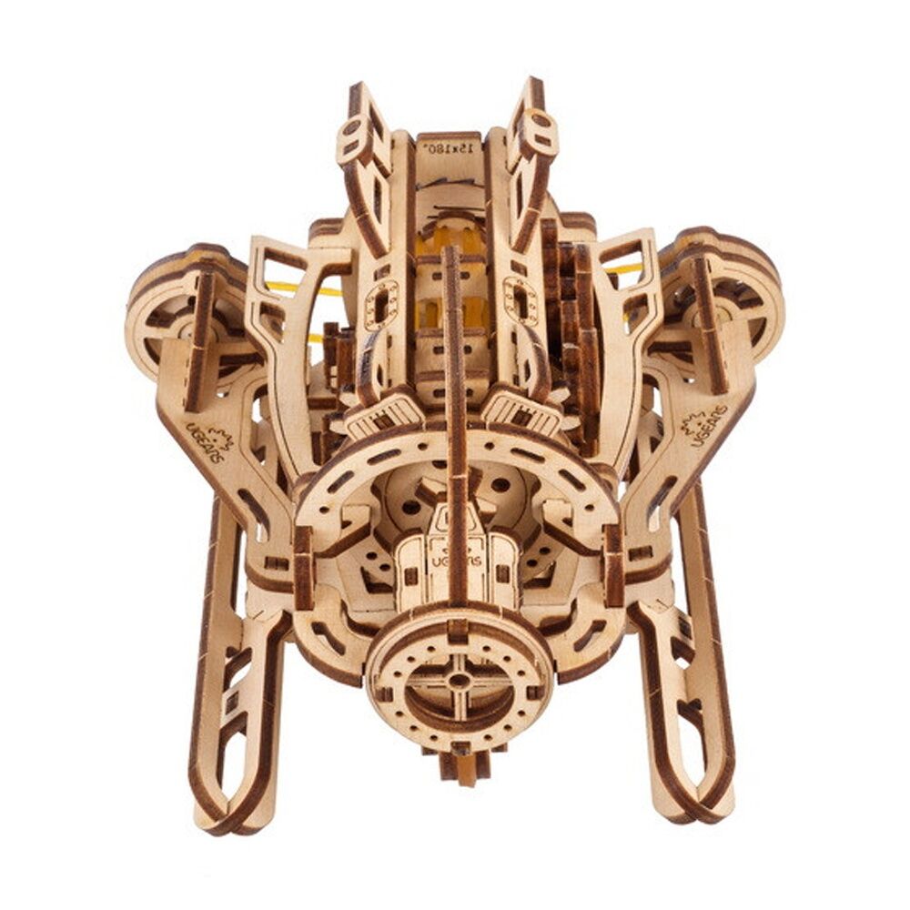 UGears Steampunk Submarine Model Wooden 3D Puzzle w/Spring Motor 200pc 14y+