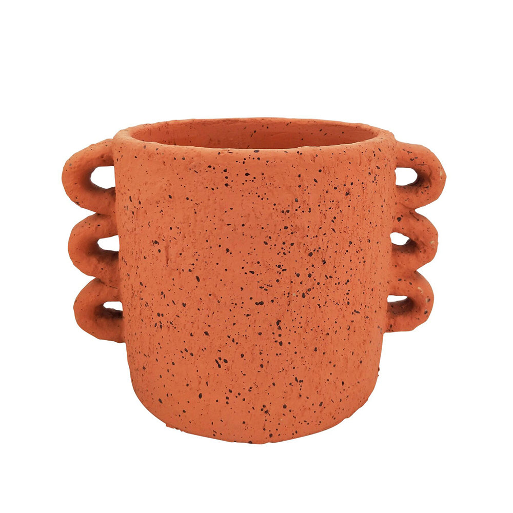 4x Urban Dayze Concrete 20cm Planter Pot Small - Sienna